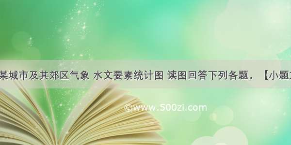 下图是某城市及其郊区气象 水文要素统计图 读图回答下列各题。【小题1】夏季