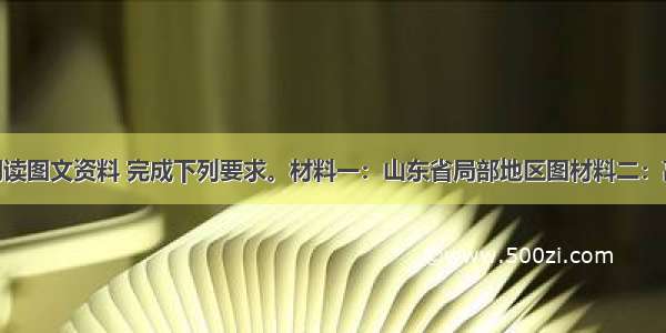 （24分）阅读图文资料 完成下列要求。材料一：山东省局部地区图材料二：高密市属季风