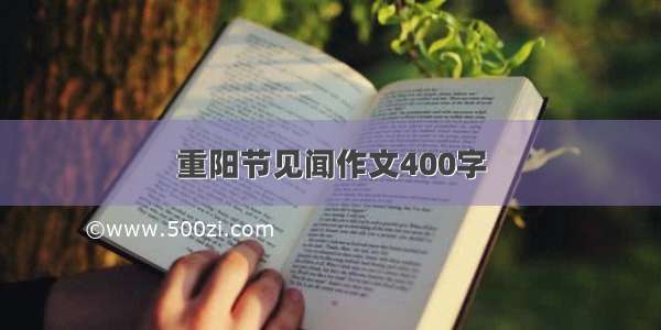 重阳节见闻作文400字