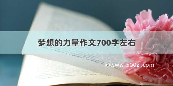 梦想的力量作文700字左右