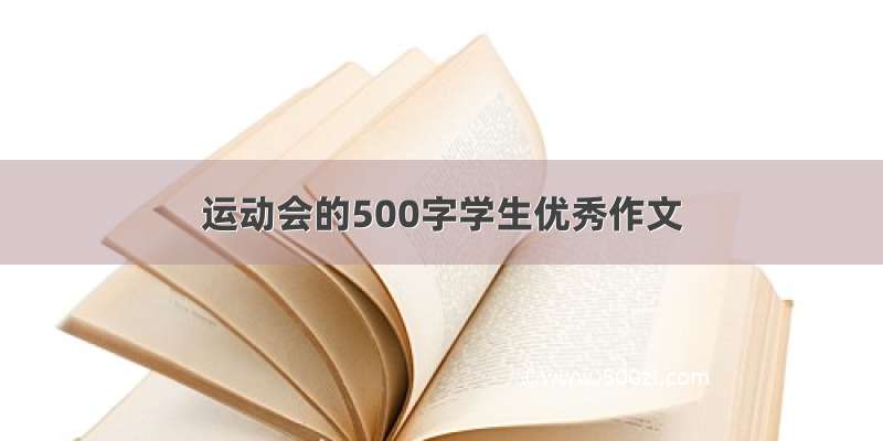 运动会的500字学生优秀作文