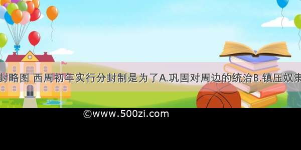 这是西周分封略图 西周初年实行分封制是为了A.巩固对周边的统治B.镇压奴隶和平民的反