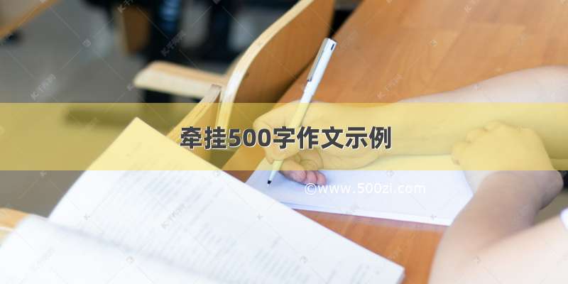 牵挂500字作文示例