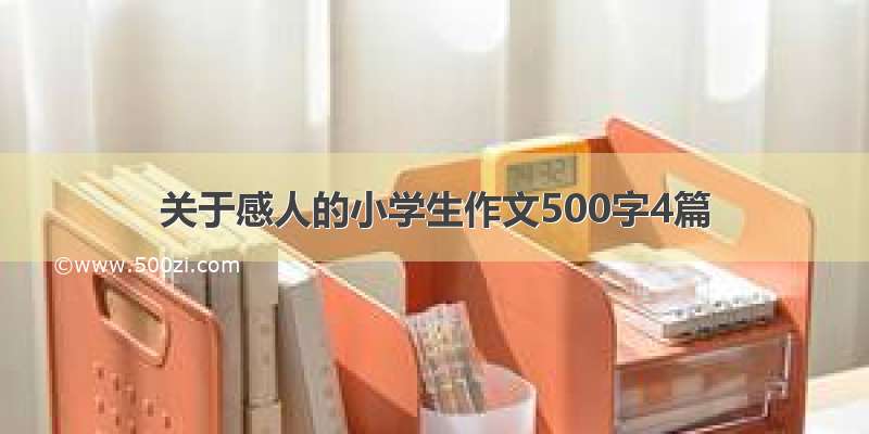 关于感人的小学生作文500字4篇